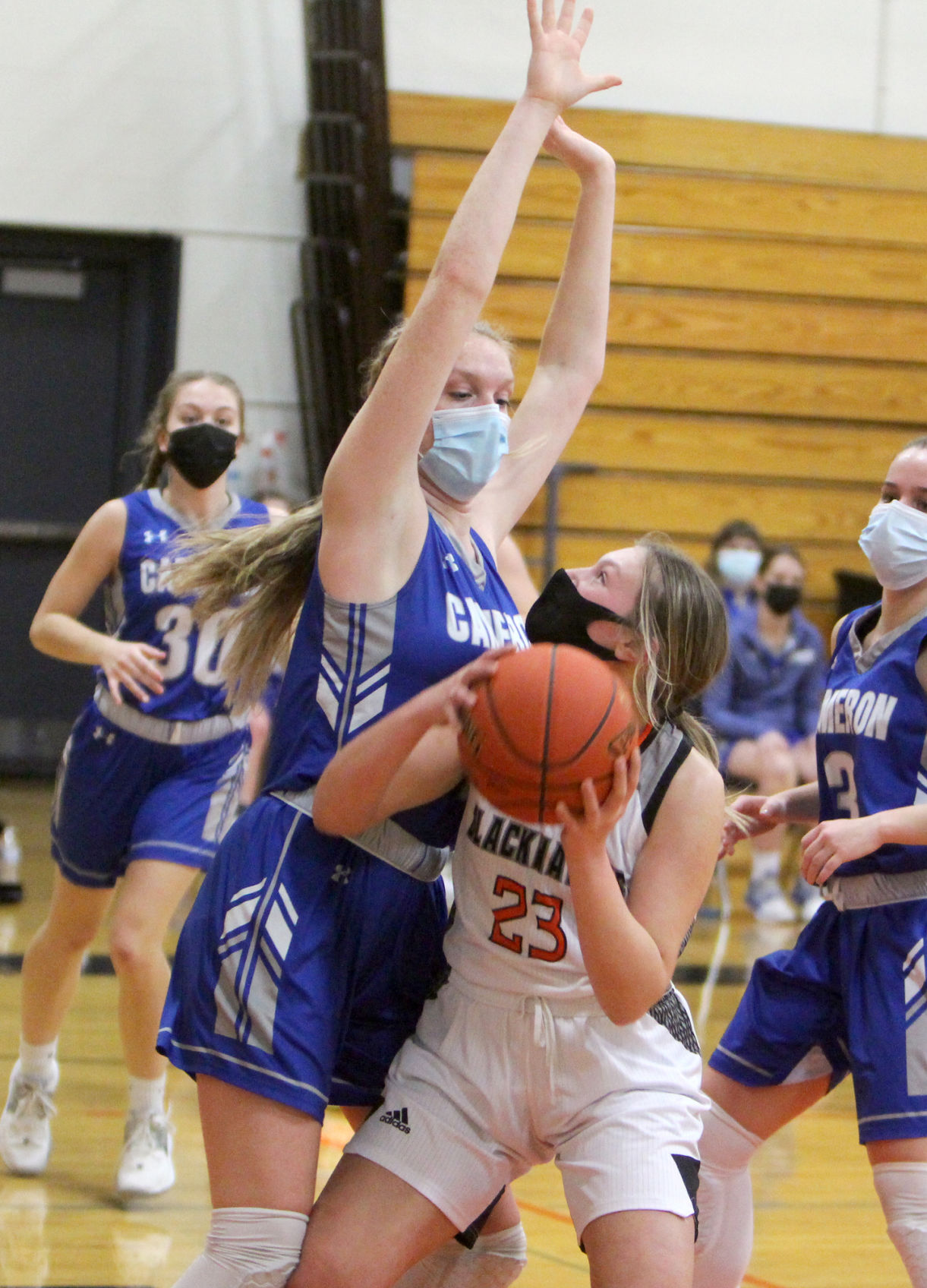 Cameron at Bloomer girls basketball 2-2-21